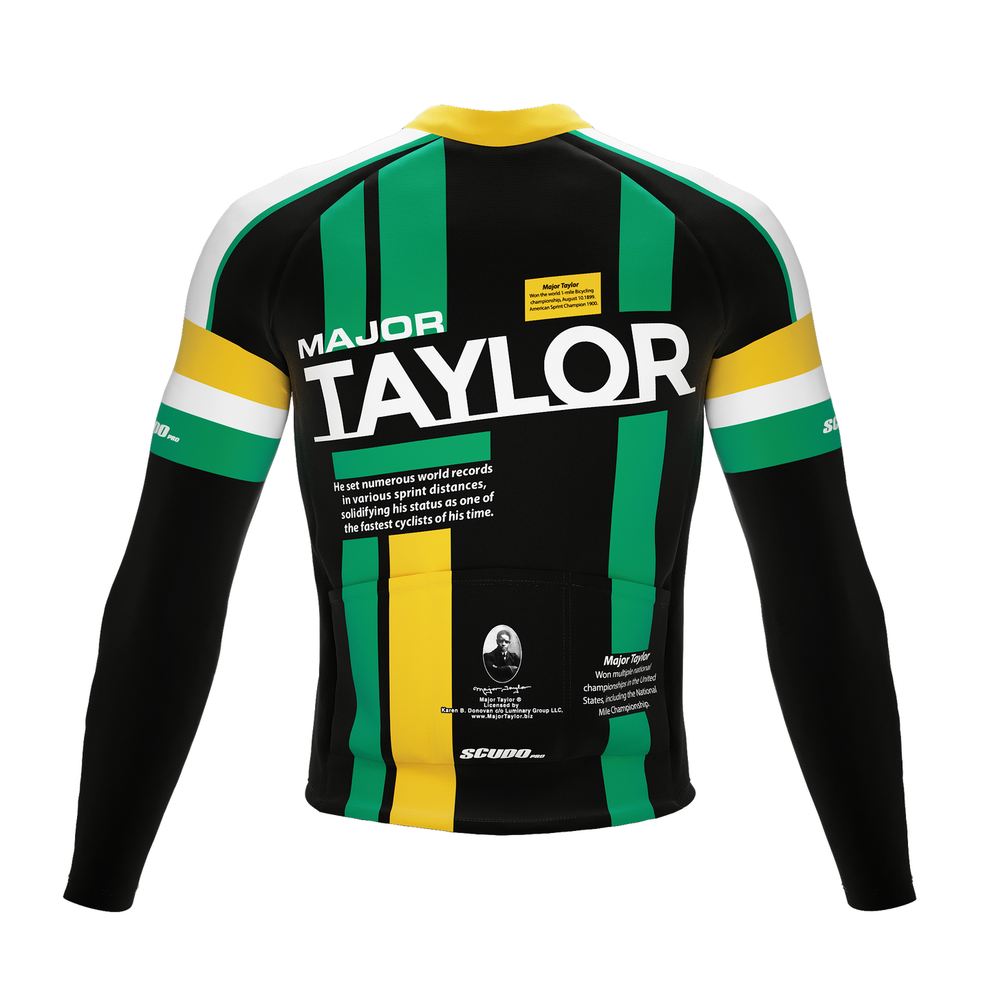 Major Taylor | Zion Black | Short Sleeve Cycling PRO THERMAL Jersey