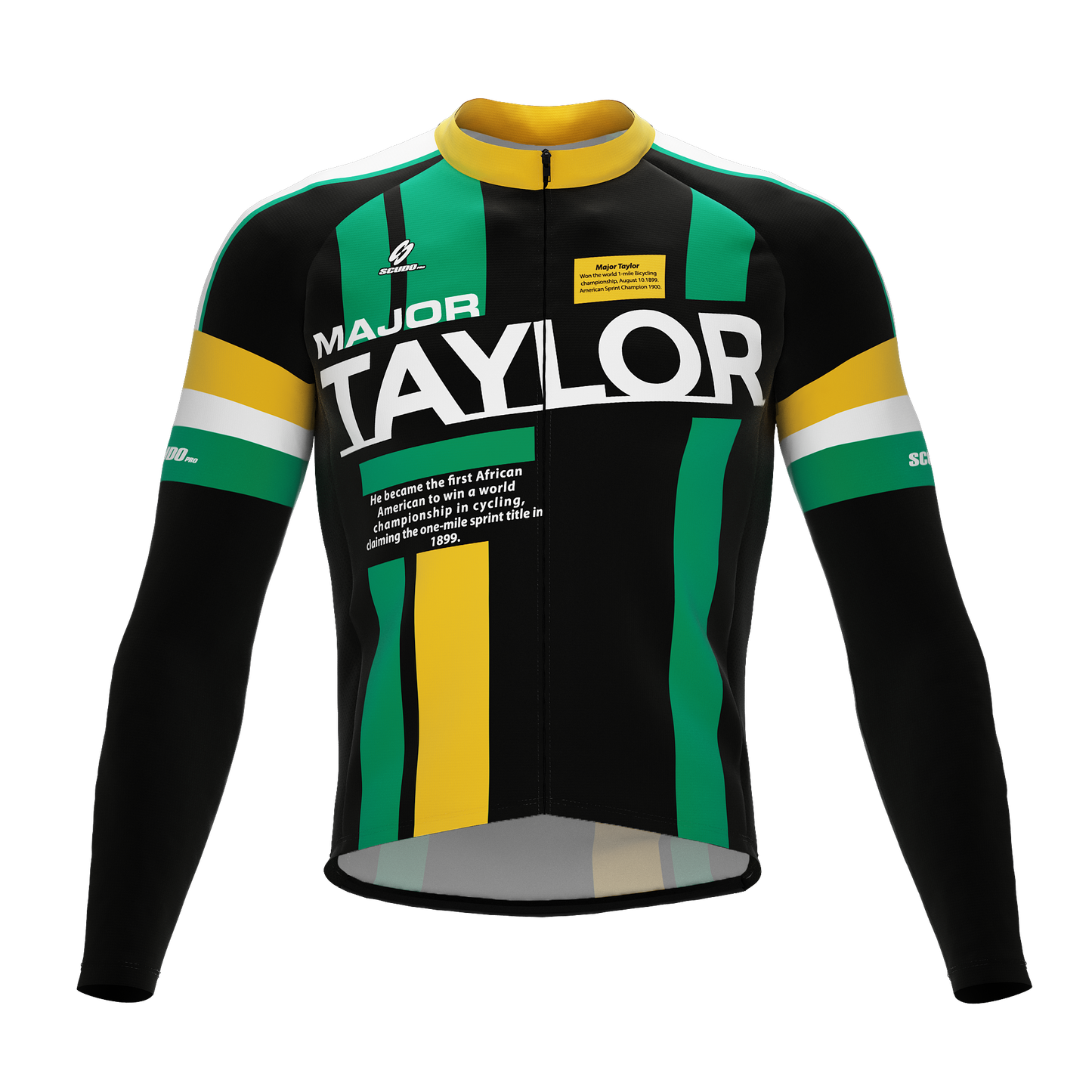 Major Taylor | Zion Black | Short Sleeve Cycling PRO THERMAL Jersey