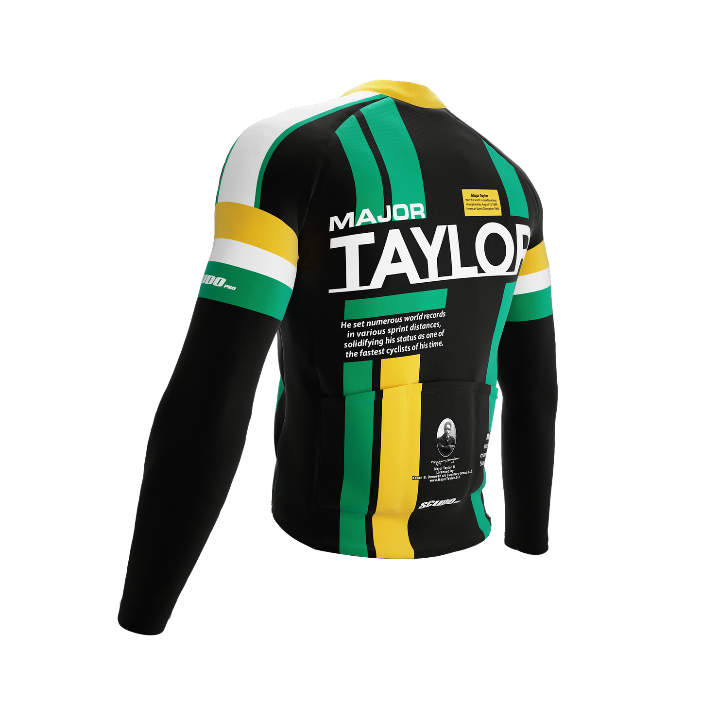 Major Taylor | Zion Black | Short Sleeve Cycling PRO THERMAL Jersey