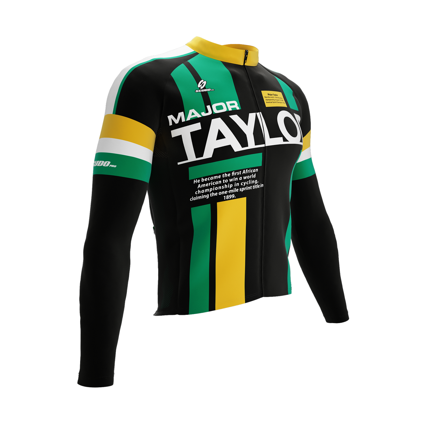 Major Taylor | Zion Black | Short Sleeve Cycling PRO THERMAL Jersey