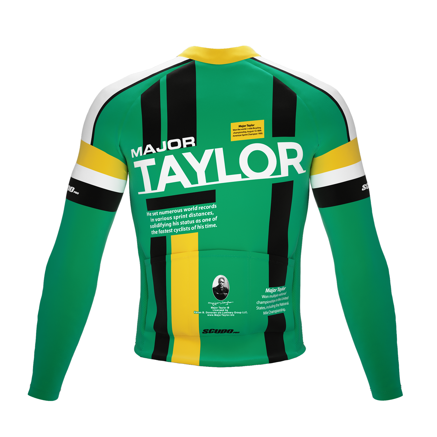 Major Taylor | Zion Green | Short Sleeve Cycling PRO THERMAL Jersey