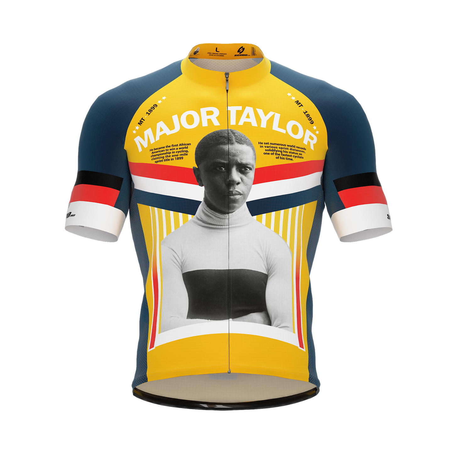 Major Taylor | Portrait | Short Sleeve Cycling PRO Jersey